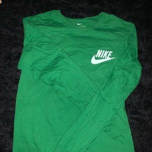 Green Nike shirt